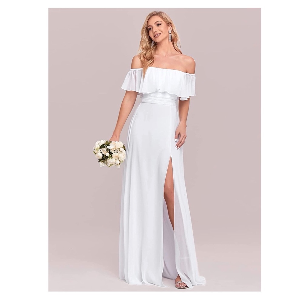 White off shoulder dress